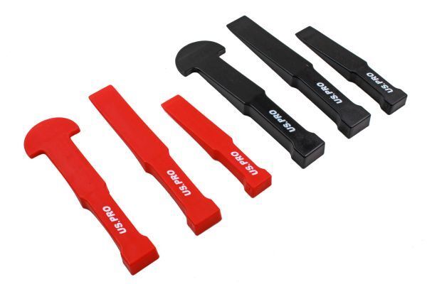 US PRO Tools 6pc Non-Marking Trim & Pry Tool Set Door Trim Clip Tool Wedge 5449