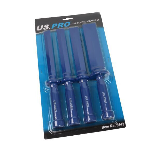 US PRO 4PC Non Marking Scraper Chisel Set Mouldings Gasket Remover Removal  5443