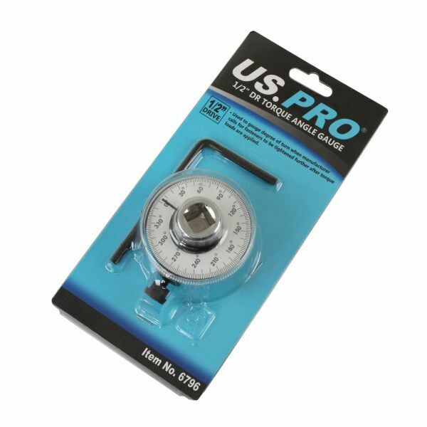 US PRO Tools 1/2" DRIVE TORQUE ANGLE GAUGE WRENCH 6796