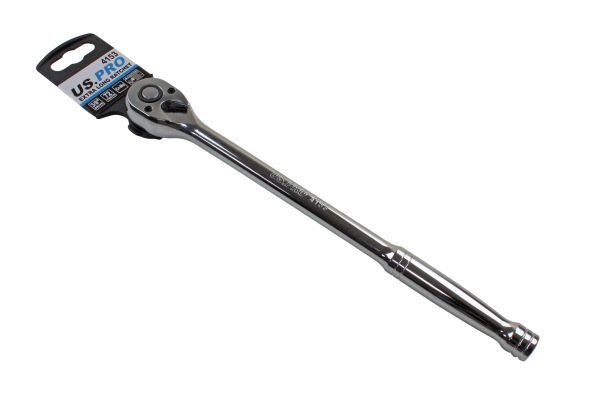 US PRO by BERGEN Tools Extra Long 280mm 3/8 Dr 72t Quick Release Ratchet 4153