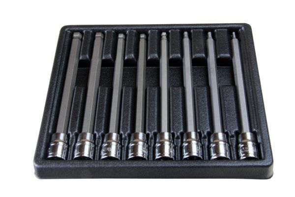 US PRO Tools 8pc 3/8" Long Ball End Hex Allen Bit Key Sockets NEW 1495