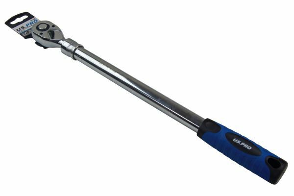 US PRO Tools 1/2" Dr Extra Long 72T Extendable Ratchet 18 - 24" Extending 4140