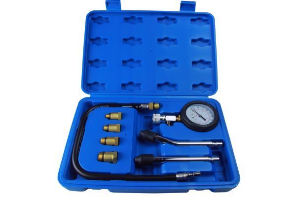 US Pro 8pc Compression Tester Gauge Kit For Petrol Engines M10-M18 Adaptors 5386