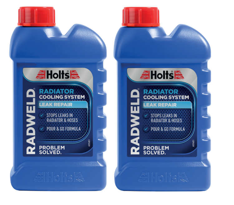 2 x Holts Radweld Repairs Radiator Weld Stop Leaking Radiators Rads 500ml Total