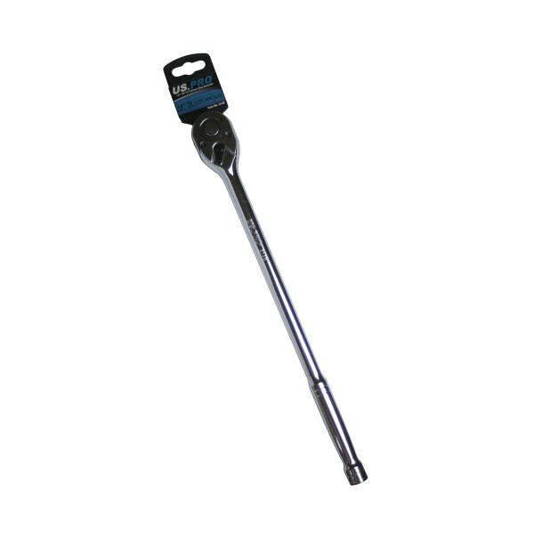 US PRO by BERGEN Tools Extra Long 380mm 1/2 Dr 72t Quick Release Ratchet 4148