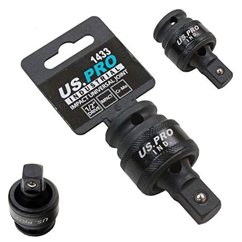 US PRO Tools 1/2" DR Universal Impact Socket Joint Wobble Swivel Adaptor 1433