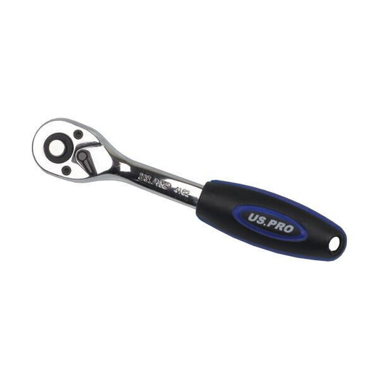 US PRO 1/4 DRIVE CURVED OFFSET RATCHET 72 TOOTH 4162