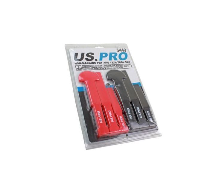 US PRO Tools 6pc Non-Marking Trim & Pry Tool Set Door Trim Clip Tool Wedge 5449