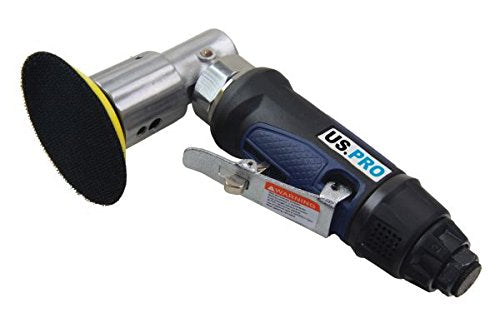 US Pro 3" Orbital Air Angle Sander Variable Speed Hook & Loop Pad 90° Angle Head