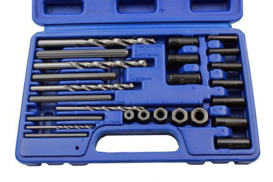 US PRO 25pc SCREW EXTRACTOR DRILL AND GUIDE SET for Broken Studs/Bolts 2632
