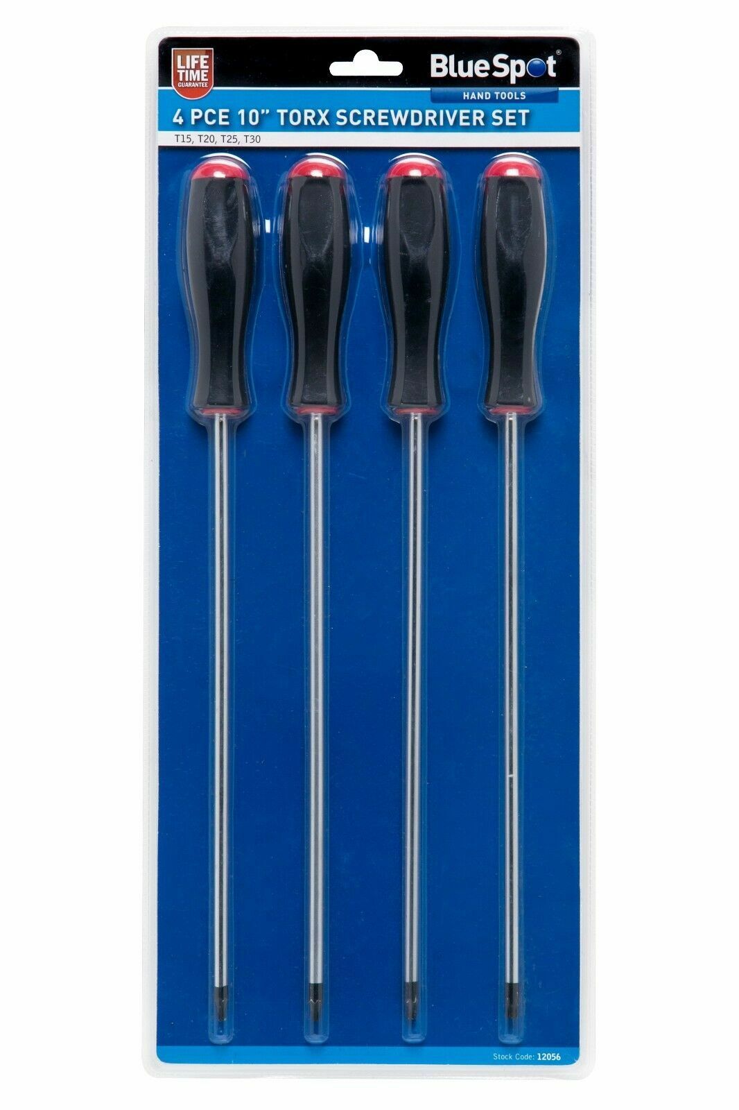 Bluespot Extra Long Torx Star Screwdrivers Set T15 T20 T25 T30  Magnetic Tip