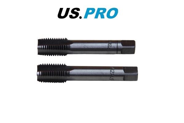 US PRO Tools M12 X 1.5p Taper & Plug Tap Set, Damaged Thread Repair NEW 2659