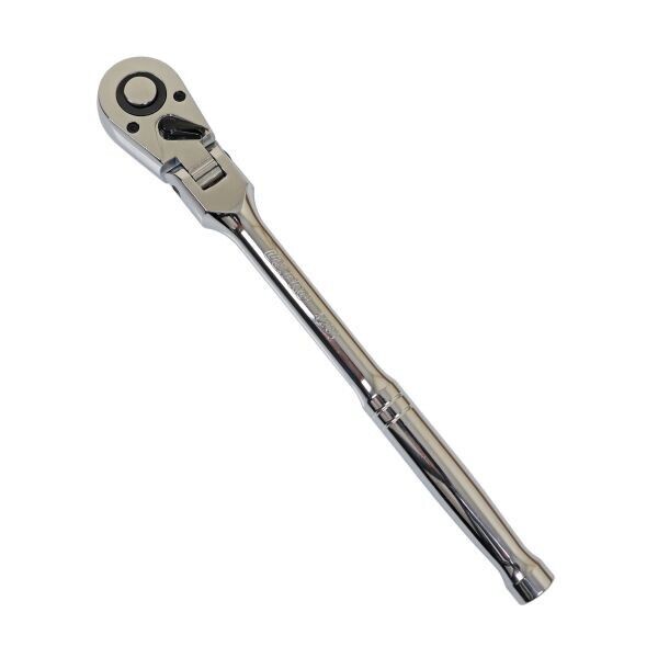 US PRO Flexi Head Ratchet 1/2" Drive Straight Handle 300mm Long Chrome 72 Teeth