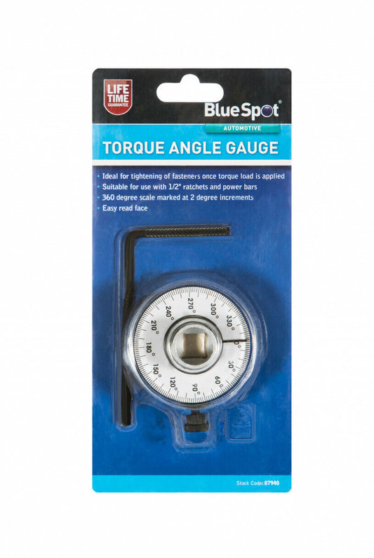 Torque angle gauge ½ inch drive BlueSpot 07940