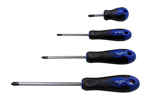 US PRO Tools 4pc Japanese Industry Standard Screwdriver Set JIS PH1 PH2 PH3 1616