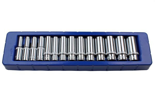 US PRO 3/8 Drive Deep Single Hex Socket Set 14pc 8-21mm 6 point Sockets 1389