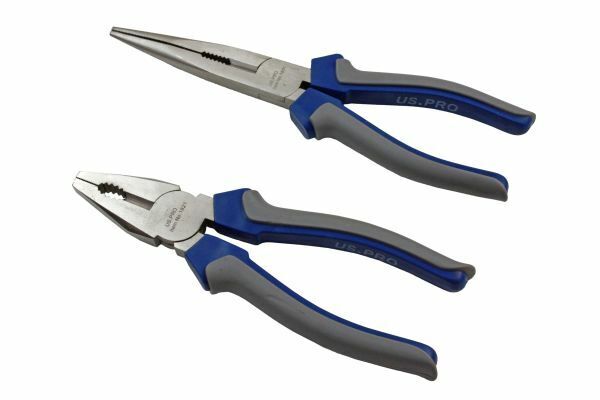 US PRO Tools 5pc Pliers Plier Set, Cutter, Long, Bent Nose, Water Pump, NEW 1821