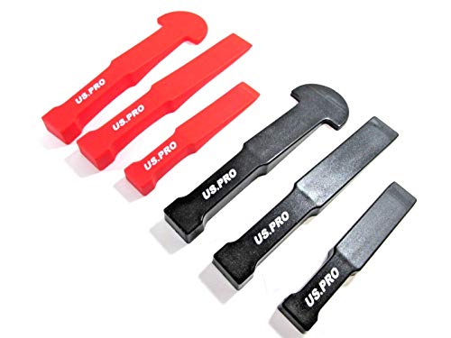 US PRO Tools 6pc Non-Marking Trim & Pry Tool Set Door Trim Clip Tool Wedge 5449