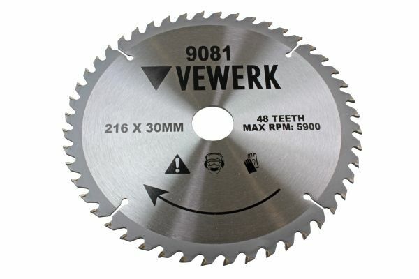 VEWERK TCT Circular Saw Blade 216mm x 30mm x 48T fits Festool , Makita 9081