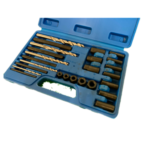 SCREW EXTRACTOR DRILL AND GUIDE SET for Broken Studs Bolts Removal HSS 25pc Set