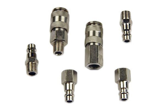 US PRO 6pc Bag Of Euro Air Couplers And Plugs Air Line Ends Air tool Connectors