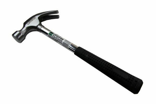 VEWERK 16oz Claw Hammer Rubber Grip Handle Hardened Steel 1671