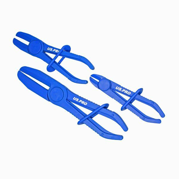 US PRO Tools 3pc Hose Tube Line Clamp Plier Set, Pliers, Brake Coolant NEW 5869