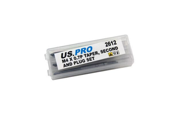 US PRO M4 x 0.7mm THREAD TAP TAPER SECOND & PLUG SET thread repair 2612