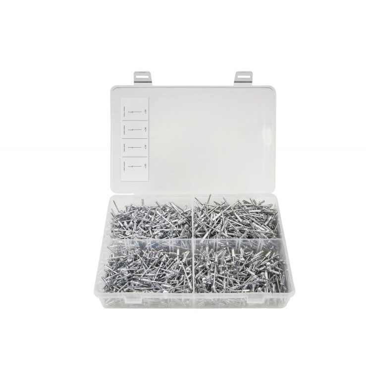 3.2mm Diameter Assorted Blind Pop Rivets x 1000 Mixed Set Riveter Rivet Gun Tool