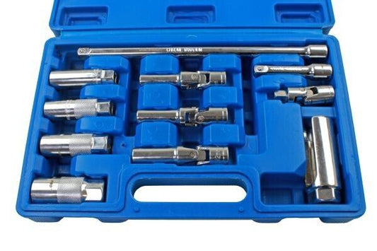 Spark Plug Glow Plug & Oxygen Sensor Socket Removal Set 11pc US PRO TOOLS 5879