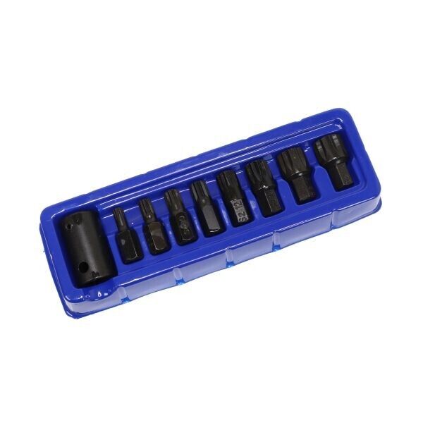 US PRO 9PC IMPACT SPLINE BIT SOCKET SET 1/2" DRIVE M6 M8 M9 M10 M12 M14 M16 M18