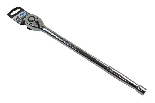 US PRO by BERGEN Tools Extra Long 380mm 1/2 Dr 72t Quick Release Ratchet 4148