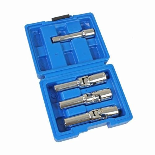 3pc Glow Plug Deep UJ Socket Set 8mm 10mm 12mm 3/8" Drive US PRO 5639