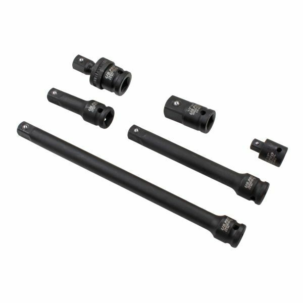 US PRO INDUSTRIAL 6pc 1/2" dr Impact accessories, Extension Bars, Adapters 3464