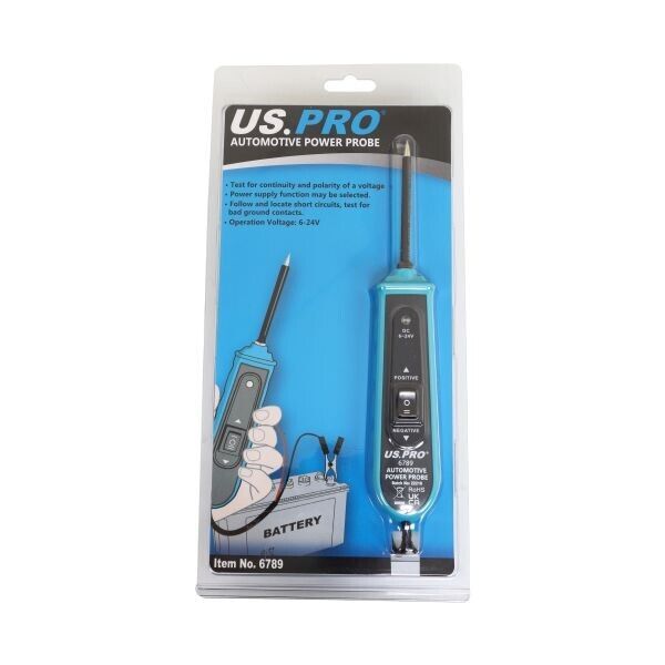 US PRO Automotive Circuit Tester Lance Probe  6 - 24 Volts digital tester 6789