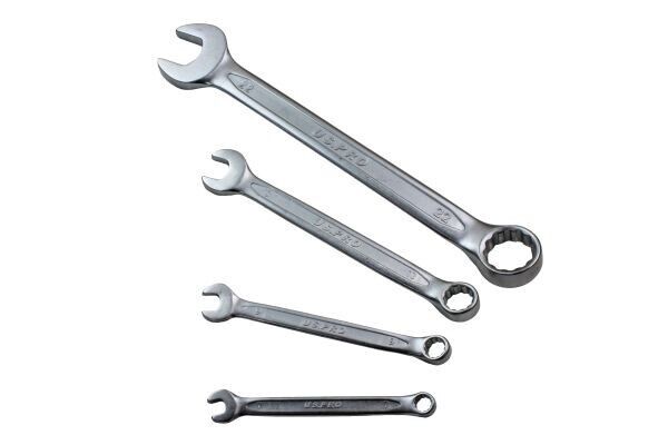 US PRO Tools 12pc Metric Combination Spanner Set Combi Wrench 6-22mm 2273