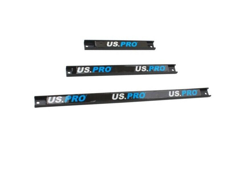 US PRO Tools 3PC Magnetic Tool Bar Holder Storage Racks Socket Rail 6733 NEW