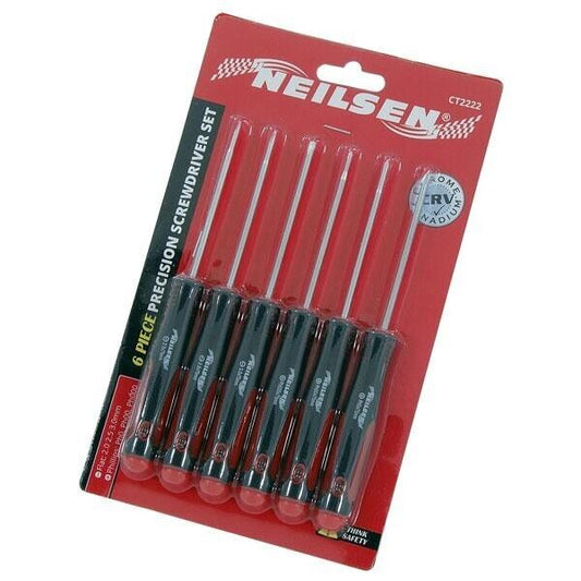 6pc Precision Screwdriver Set Flat 2mm 2.5mm 3mm Phillips PH0 PH00 PH000 CT2222