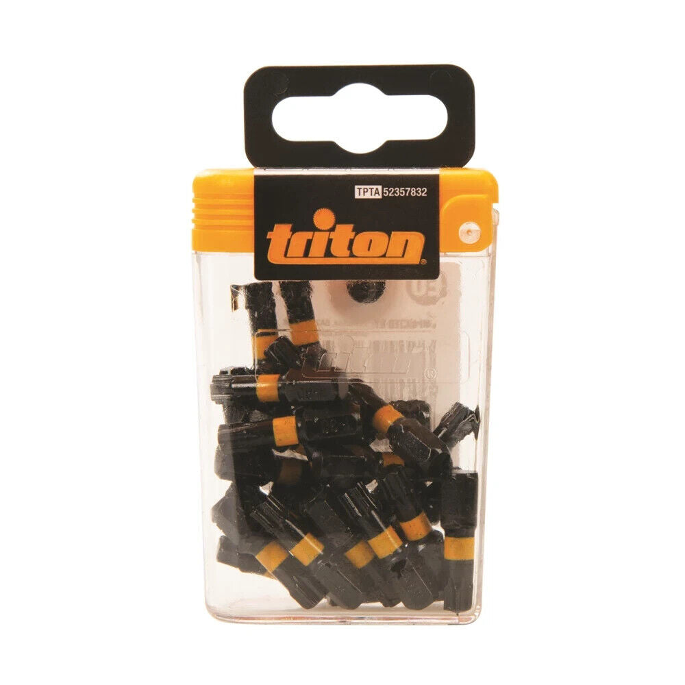 Triton T30 Screwdriver Impact Driver Bit Pack Torx Star Bits 25pk T30 25mm