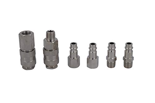 US PRO 6pc Bag Of Euro Air Couplers And Plugs Air Line Ends Air tool Connectors