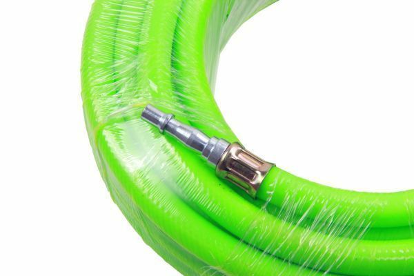 US PRO 8mm X 10 Meters HI Vis Green Hybrid Quick Release Air Hose 8174