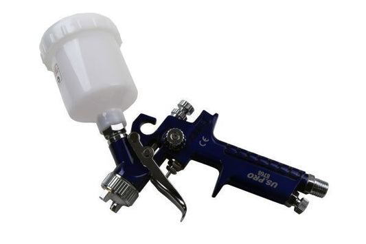 Mini HVLP Gravity Feed Spray Gun 115ML PP Cup 0.8MM Nozzle Paint US PRO 8768