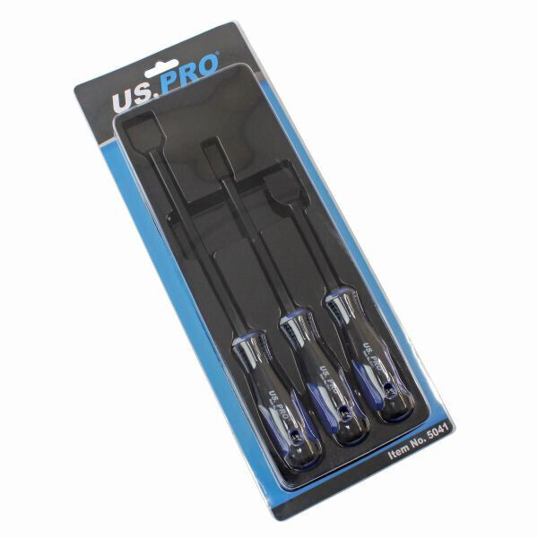 US PRO 3pc Heavy Duty Scraper Set - Scrapers, Gaskets, Seals Removal 5041