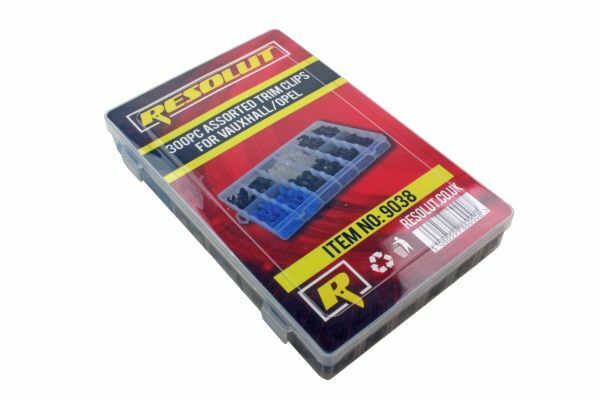 RESOLUT Assorted Trim Clips 300 Pieces fits Vauxhall / Opel 9038