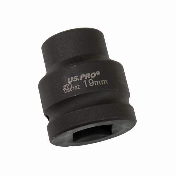 US PRO 19mm 3/4" Square Drive 6 Point Impact Socket Shallow