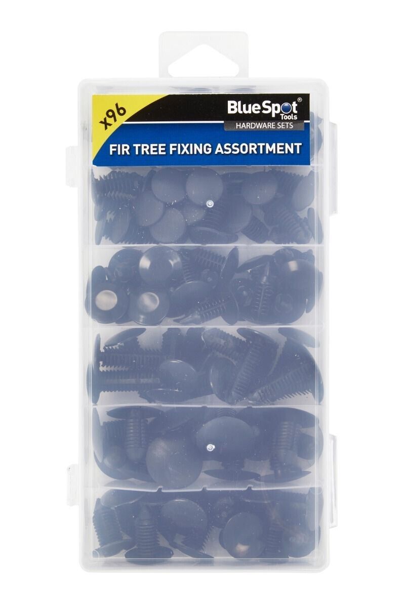 96PC FIR TREE FIXING SET Car Trim Bumper Panel Fasteners Interior Clips Set