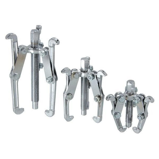 GEAR & BEARING PULLER SET 3 Leg 3PC SET 3 / 4 / 6 INCH Reversible Jaws Pullers