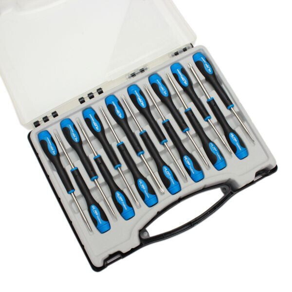 US PRO Precision Screwdrivers Set  15pc Torx Philips & Flat Swivel Top 1609