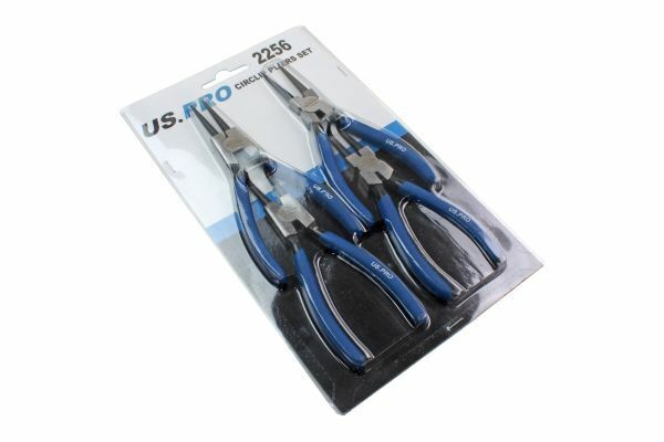 US PRO Tools 4 Piece 7" Circlip Pliers Set - Internal External Bent & Straight