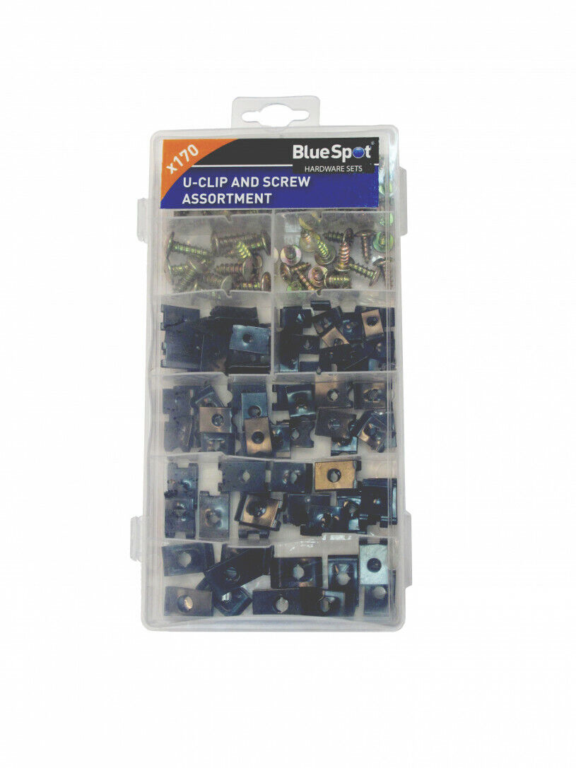 U-Clip assortment set with Screws. Spire Speed Clip Fasteners. 40532